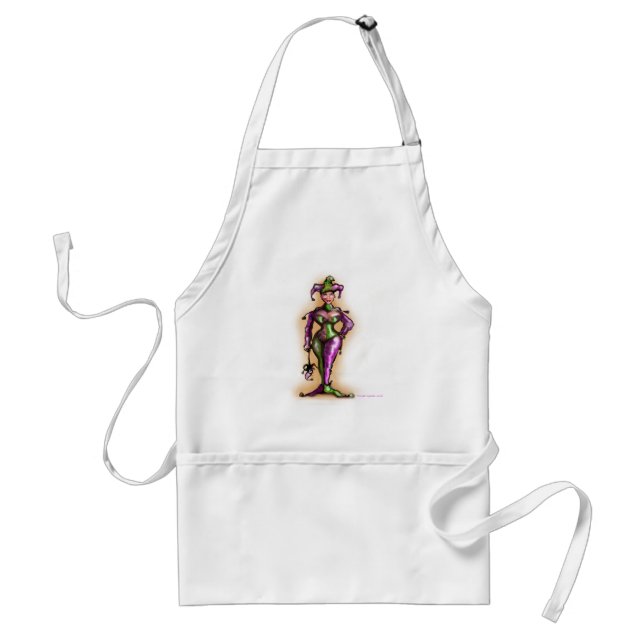Mardi Gras Jester Standard Apron (Front)