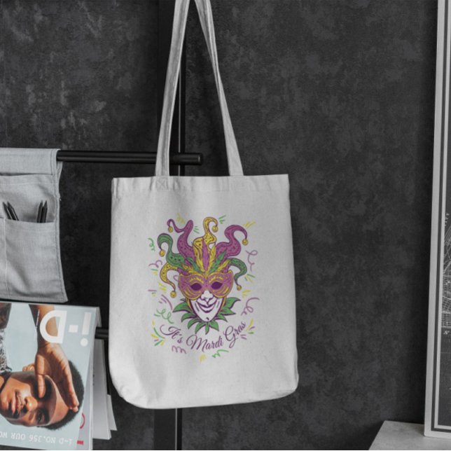 Mardi Gras Jester Tote Bag (Creator Uploaded)
