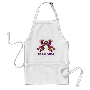 Mardi Gras Jesters Standard Apron