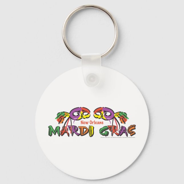 Mardi Gras Key Ring (Front)