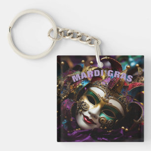 Mardi Gras Key Ring