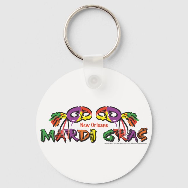MARDI-GRAS KEY RING (Front)