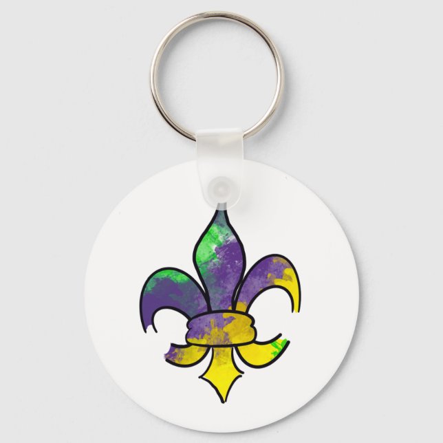 Mardi Gras Keychain  (Front)