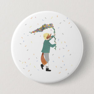 Mardi Gras Kids Carnival Spring Illustration Boy 7.5 Cm Round Badge