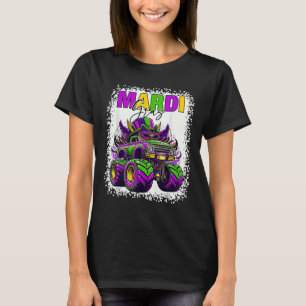 Mardi Gras Kids Outfit Monster Truck 2025 Toddlers T-Shirt