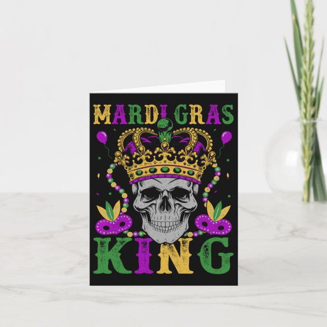 Mardi Gras King  Card (Front)