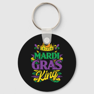 Mardi Gras King Crown Funny Mardi Gras Carnival Me Key Ring