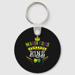 Mardi Gras King Funny New Orleans Party Parade  Key Ring