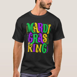 Mardi Gras King  New Orleans Men's Fat Tuesdays T-Shirt