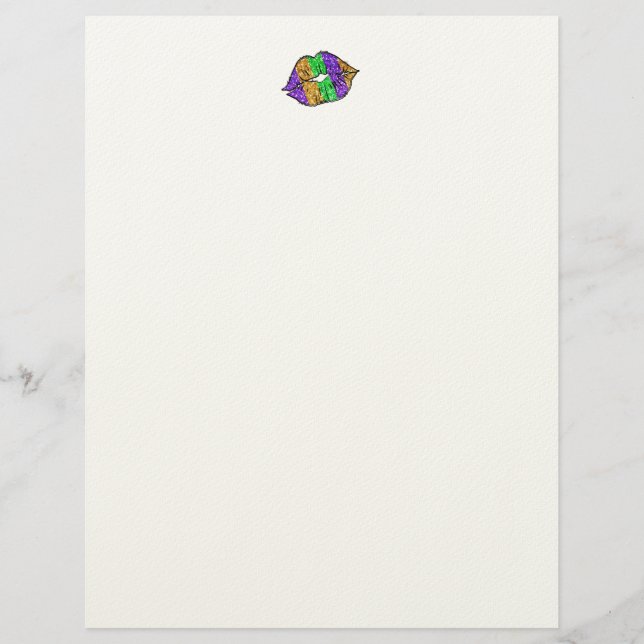 Mardi Gras Kiss Letterhead (Front)