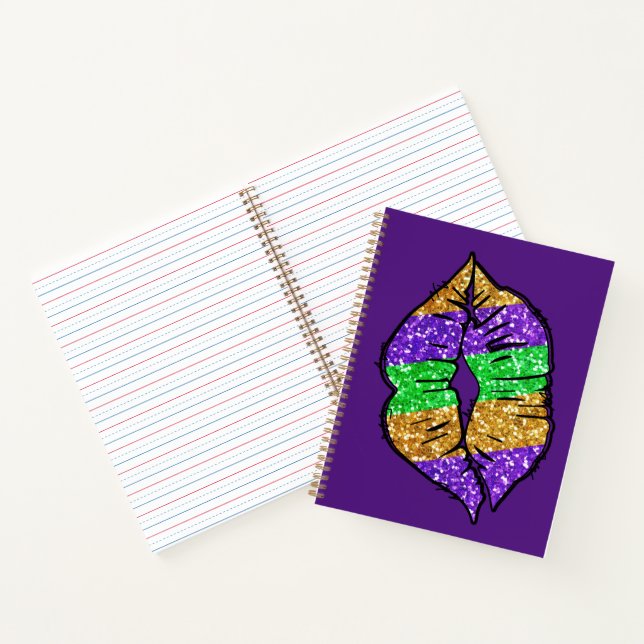 Mardi Gras Kiss Notebook (Inside)