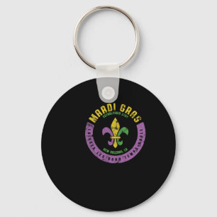 Mardi Gras Laisser Les Bons Vinatage New Orleans  Key Ring