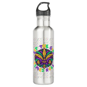 Mardi Gras Let the good times roll 710 Ml Water Bottle