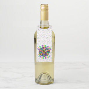 Mardi Gras Let the good times roll Bottle Tag