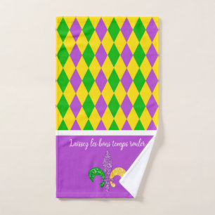 Mardi Gras! Let the Good Times Roll Hand Towel