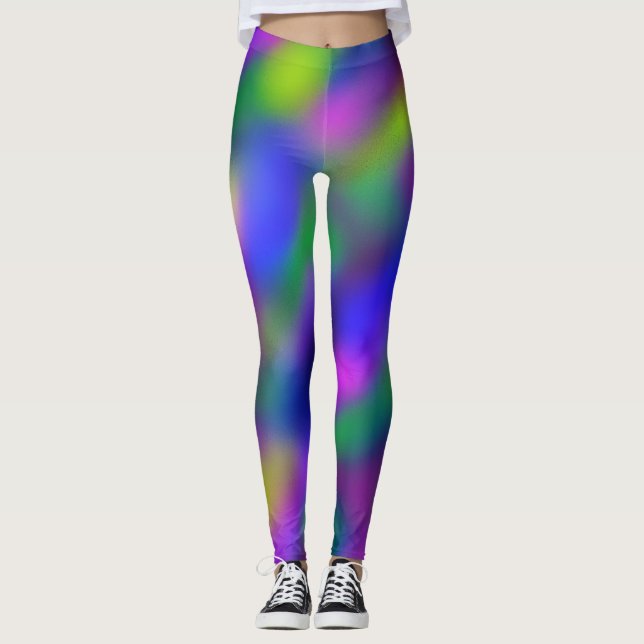 Mardi Gras Limelight Leggings (Front)