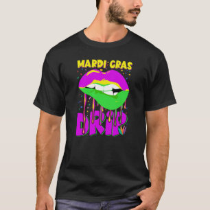 Mardi Gras Lips Drip Festival Parade T-Shirt