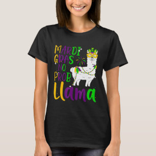 Mardi Gras Llama Carnival Fat Tuesday Party Men W T-Shirt