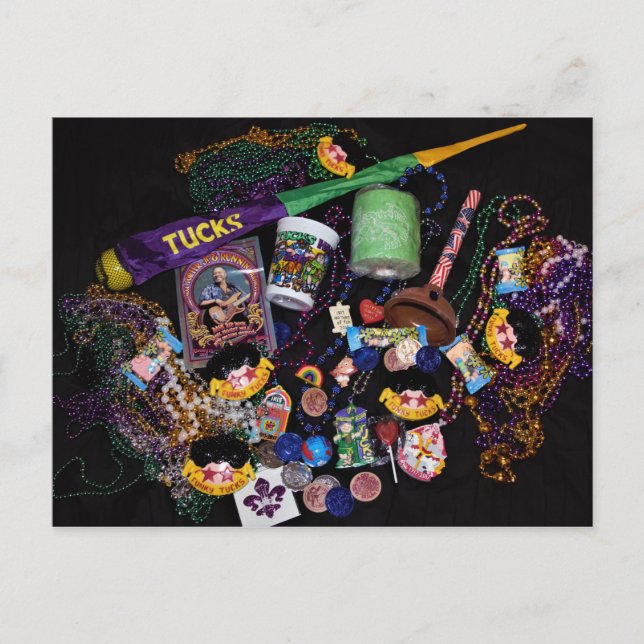 Mardi Gras Loot Postcard (Front)