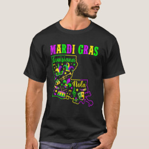 Mardi Gras Louisiana Funny Festival Party Outfits  T-Shirt