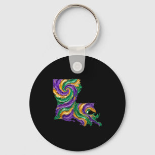 Mardi gras louisiana state Mardi gras louisiana st Key Ring