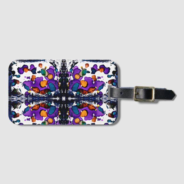 Mardi Gras Luggage Tag (Front Horizontal)