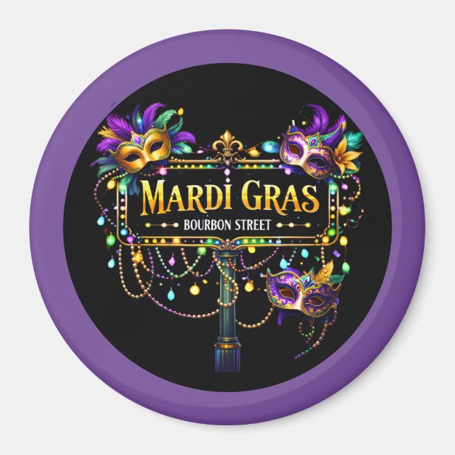 Mardi Gras Magnet (Front)