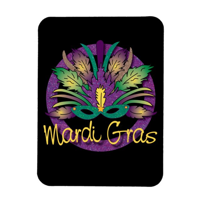 Mardi Gras Magnet - Plain (Vertical)