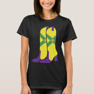 Mardi Gras Majorettes Boots Funny Parade Festival T-Shirt