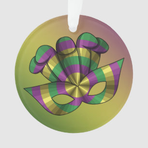 Mardi Gras Mask Acrylic Ornament