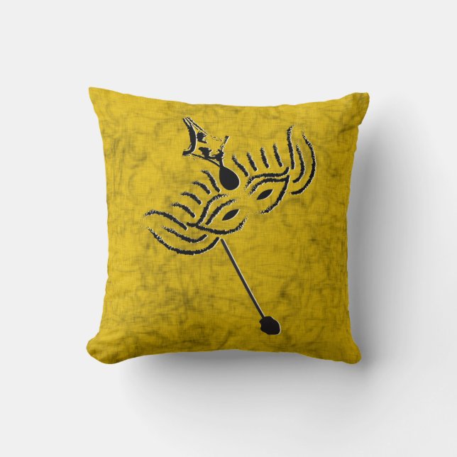 Mardi Gras Mask Cushion (Front)