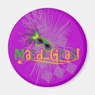 Mardi Gras Mask Magnet