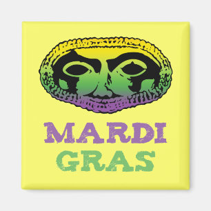 Mardi Gras Mask Magnet