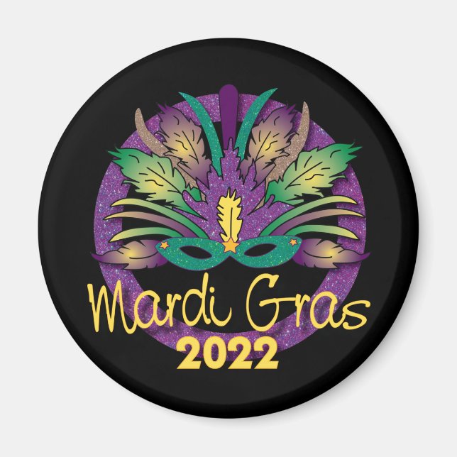 Mardi Gras Mask Magnet - 2022 (Front)