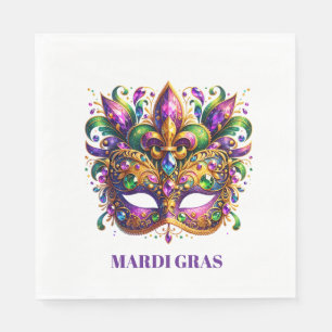 Mardi Gras Mask  Napkin
