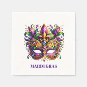 Mardi Gras Mask Napkin