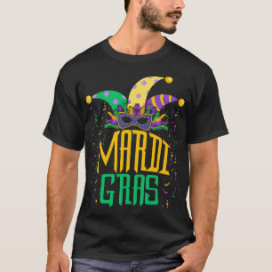 Mardi Gras Mask New Orleans Carnival Fat Tuesday T-Shirt
