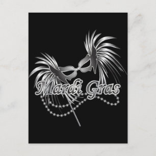 Mardi Gras Mask Postcard