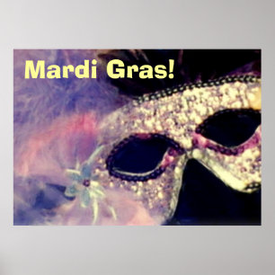 Mardi Gras Mask poster