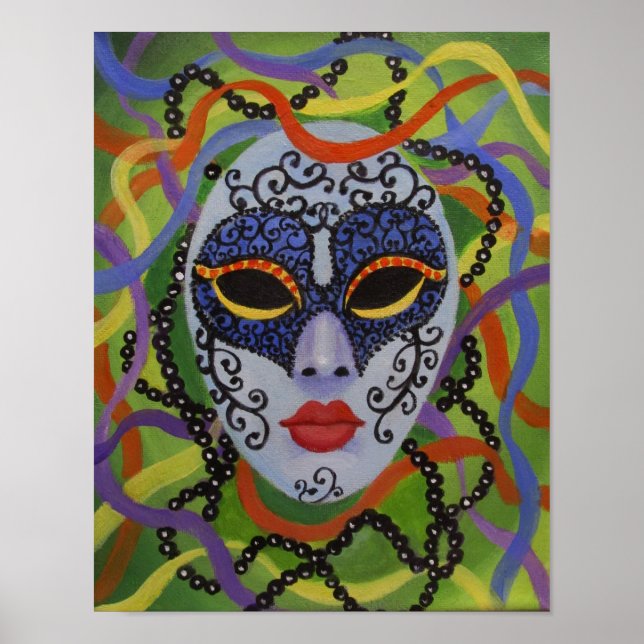MARDI GRAS MASK, POSTER (Front)