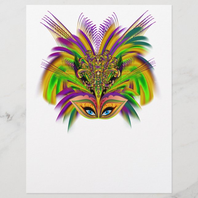 Mardi-Gras-Mask-The-Queen-V-3 Flyer (Front)
