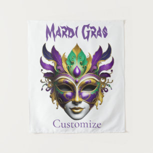 Mardi Gras Mask Thunder_Cove Tapestry