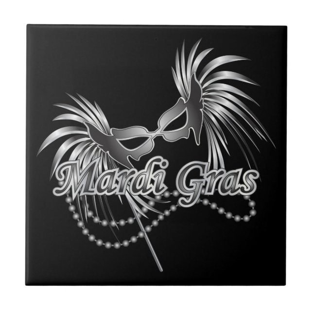 Mardi Gras Mask Tile (Front)