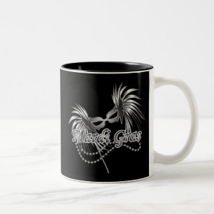 Mardi Gras Mask Two-Tone Coffee Mug