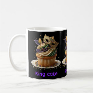 Mardi Gras Masked Cupcake Celebration Coffee Mug