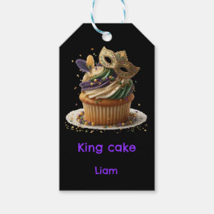 Mardi Gras Masked Cupcake Celebration Gift Tags