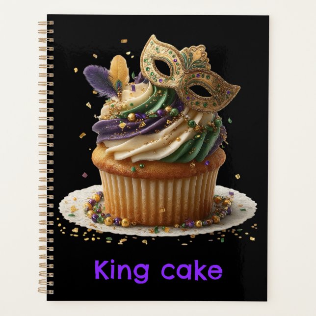 Mardi Gras Masked Cupcake Celebration Planner (Front)