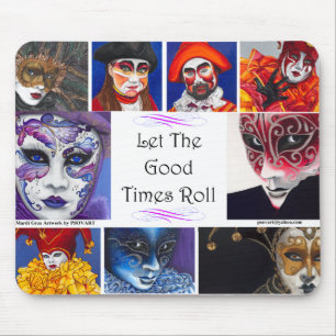 Mardi Gras Masks Mouse Pad