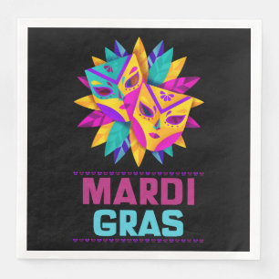 Mardi Gras Masks Paper Napkins