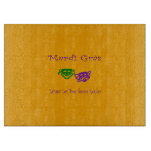 Mardi Gras Masks Rouler Cutting Board